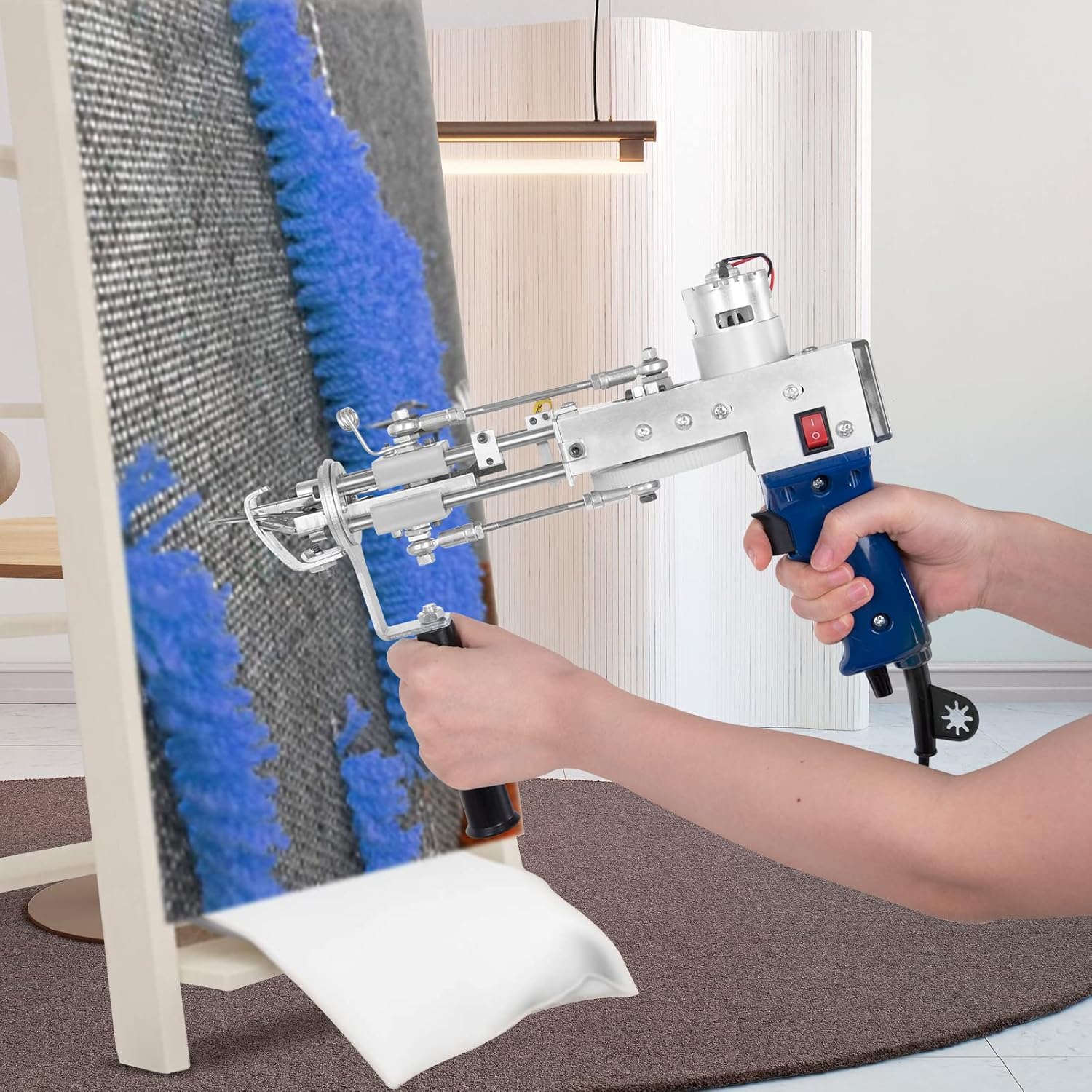 Tufting Gun, Cut Pile and Loop Pile (2 in 1) Electric Rug Gun Machine 